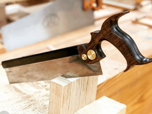 Bad axe tool works 12 inch stiletto dovetail saw backsaw with walnut handle