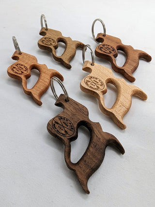 Bad Axe Keychains Variety Wood Species