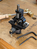 Bad axe tool works hammer saw set close up photo with brass hammer