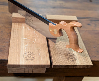 Bad axe tool works bench hook set in red oak