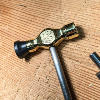 bad axe dual end brass retensioning mallet with nylon spud