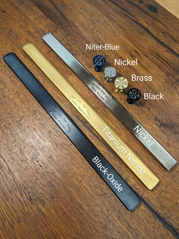 Bad axe tool works custom finishing options for sawbacks and fasteners