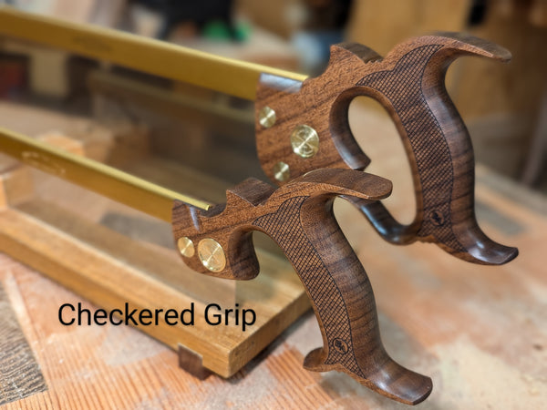 Bad axe tool works custom saw handle checkering