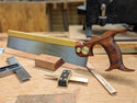 Bad axe 12 inch stiletto dovetail saw with titanium nitride sawback