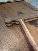 Finished Frame Saw - Walnut with Red Oak Pinstriping