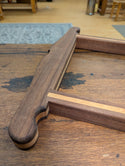Finished Frame Saw - Walnut with Red Oak Pinstriping