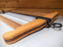 Bad Axe Finished Frame Saw Custom red oak and walnut with hardware