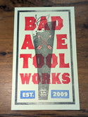 limited edition panel saw poster for bad axe tool works