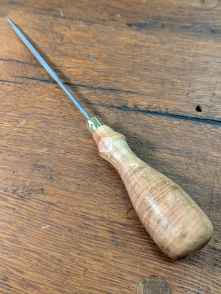 NEW Bad Axe Needle File Handle- Limited Batch Figured Maple