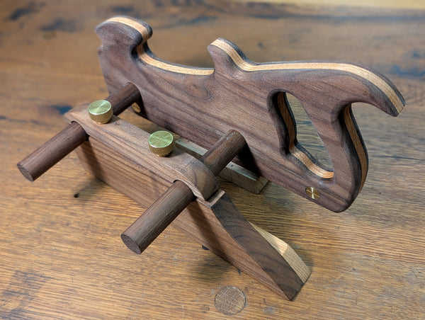 Premium Bad Axe Finished Kerfing Plane- Walnut/Red Oak