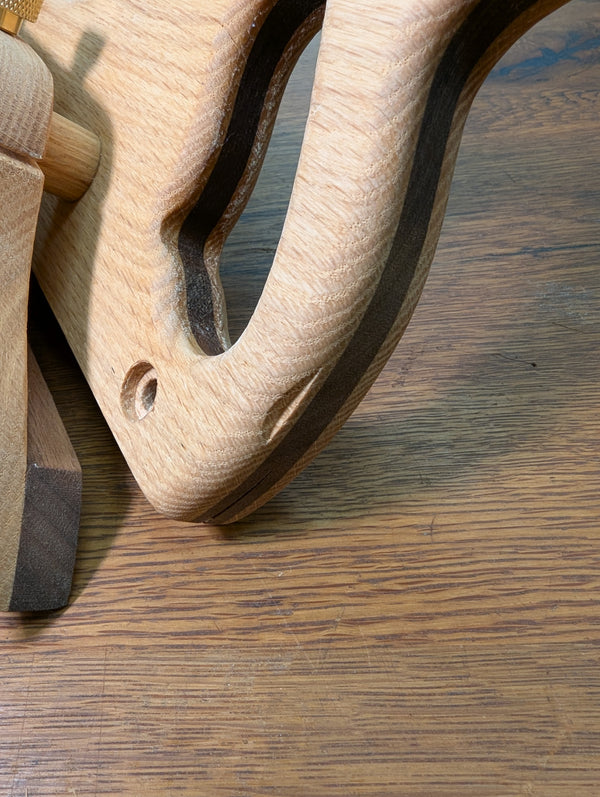 Blemished Bad Axe Finished Kerfing Plane- Red Oak w/ Walnut Pinstriping