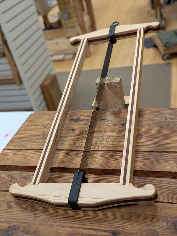 Premium Bad Axe Finished Frame Saw- Maple/Walnut