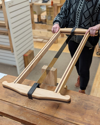 Premium Bad Axe Finished Frame Saw- Maple/Walnut